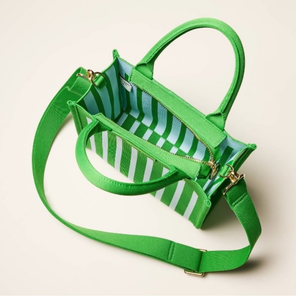 Kate Spade x Target Green Stripe Knit Crossbody Bag - Picture 4 of 4